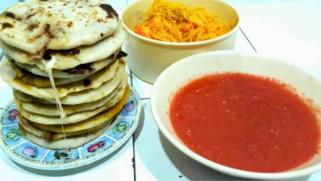 pupusas de chorizo